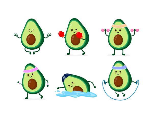 Авокадо рисунок тумблер