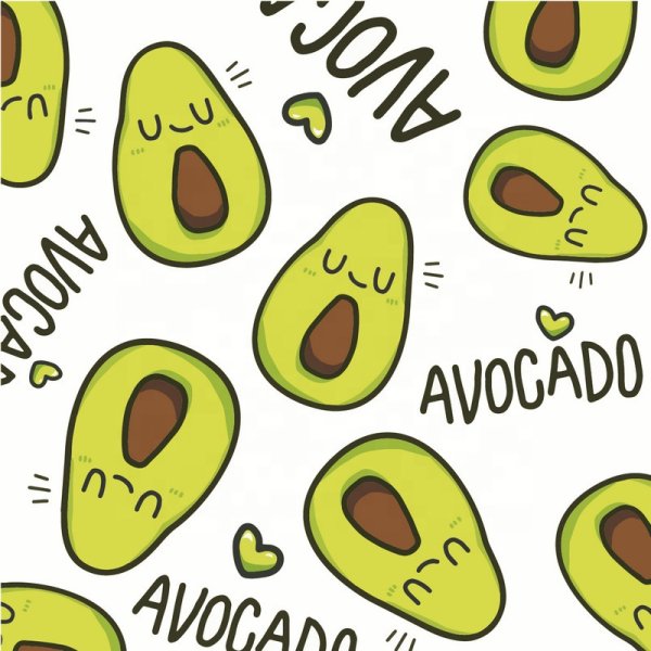 Мини наклейки авокадо