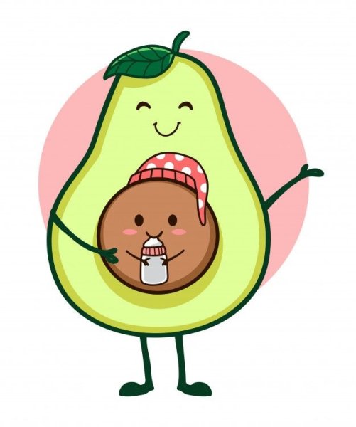 Наклейки "авокадо"