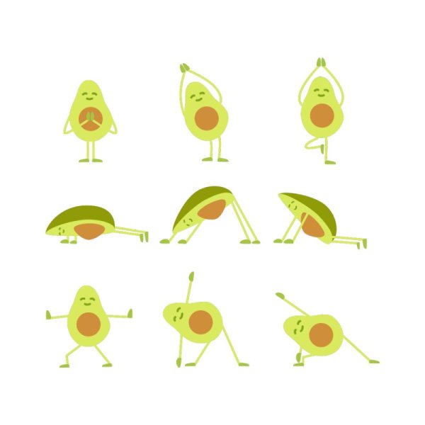 Стикеры ВК Авокадик