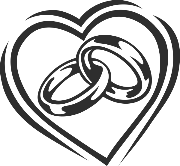 Свадебные кольца рисунок