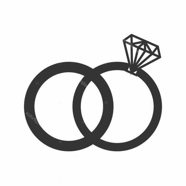 Кольца свадьба силуэт