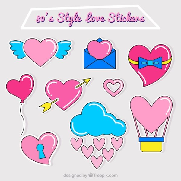 Любовные наклейки