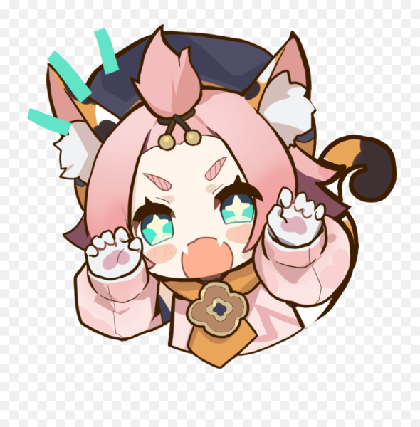 Чиби Диона Геншин Импакт стикер