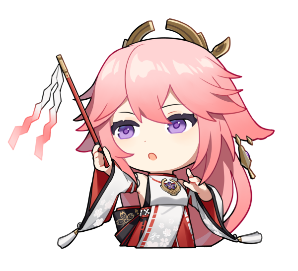 Стикеры Геншин Импакт Чиби