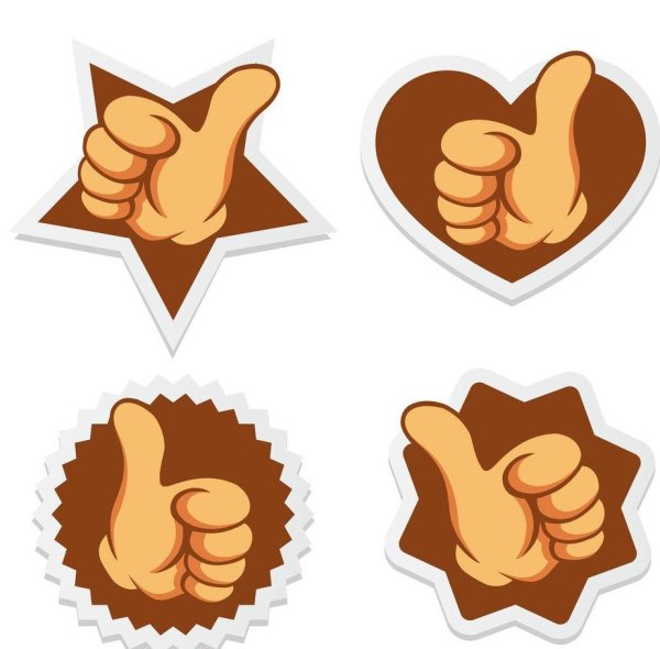 Жест ok вектор