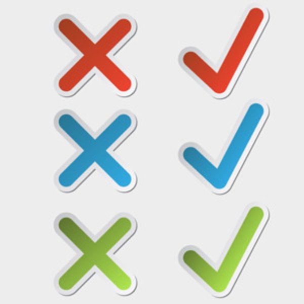 Салатовая галочка