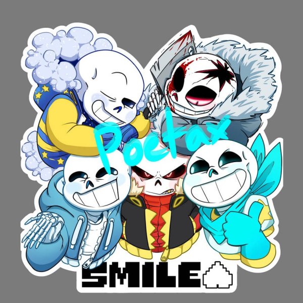 Санс наклейки