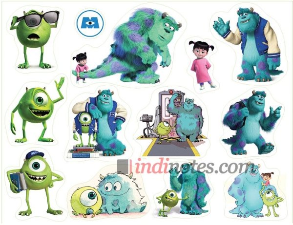 Имена героев из мультика Корпорация монстров