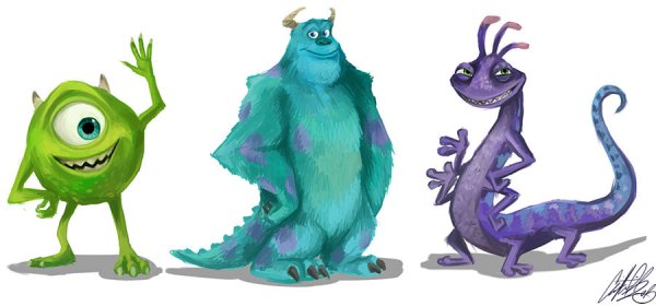 Корпорация монстров Майк Вазовски и Салли