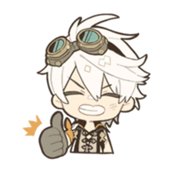 Чиби альбедо Геншин