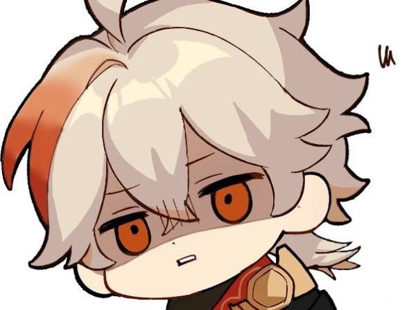 Стикеры с Кадзухой Геншин