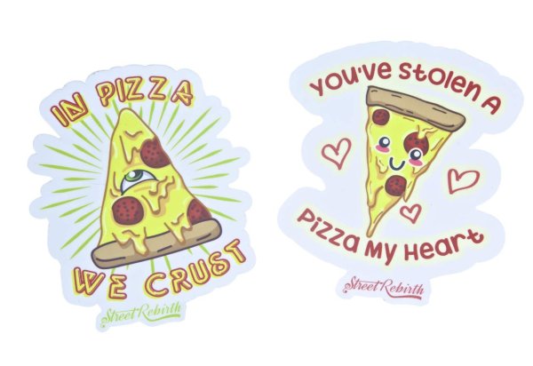 Наборы наклеек с пиццей