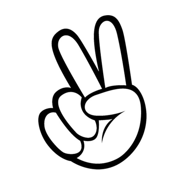 Знак Peace рукой
