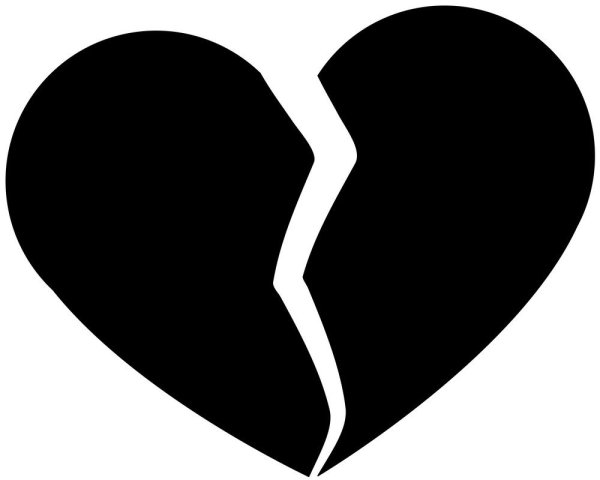 Разбитое сердце вектор