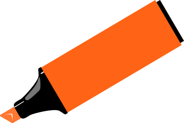 Фломастеры на прозрачном фоне