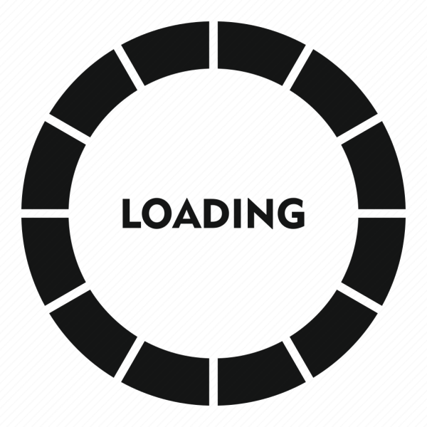 Надпись loading