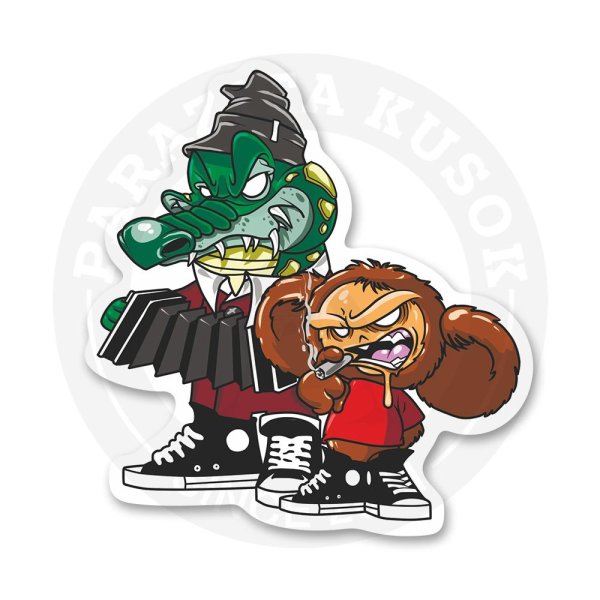 Крокодил Гена наклейка