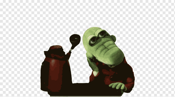 Крокодил Гена на прозрачном фоне