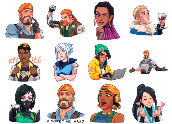 Иконки персонажей valorant
