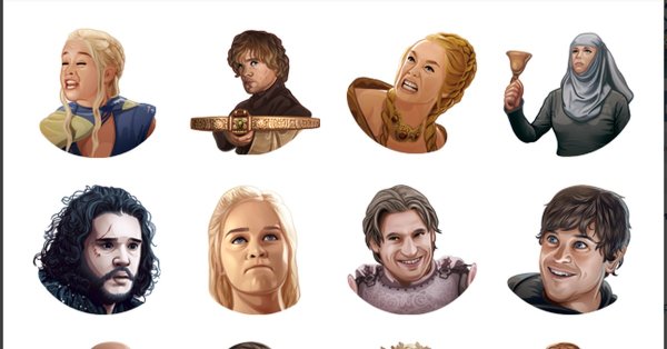 Стикеры игра престолов