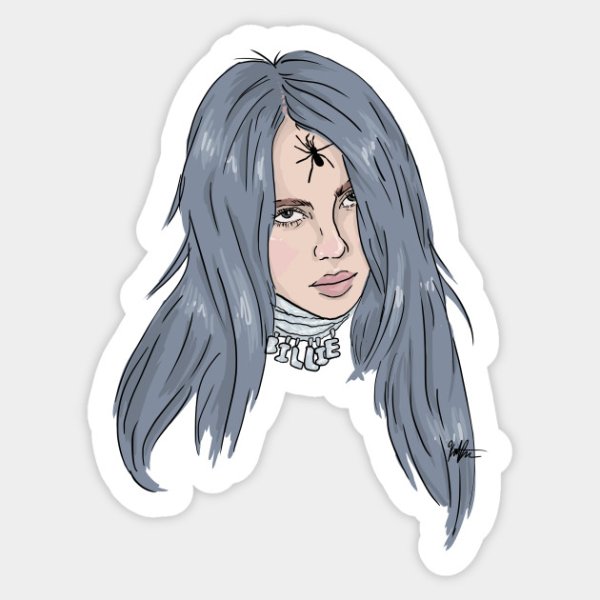 Билли Айлиш Стикеры телеграмм