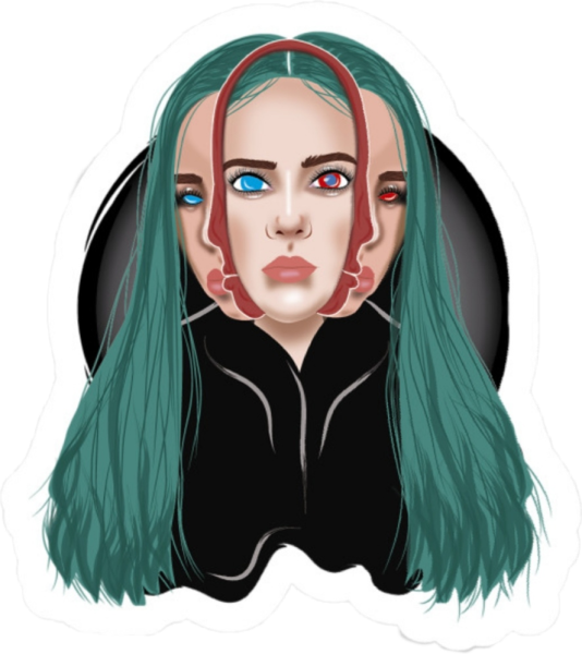 Билли Айлиш Стикеры телеграмм