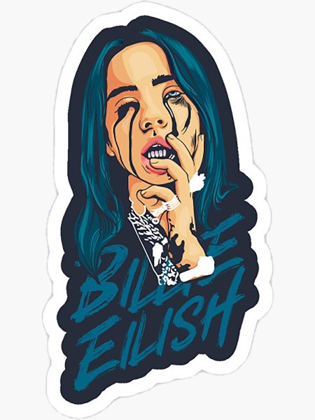 Билли Айлиш Стикеры телеграмм