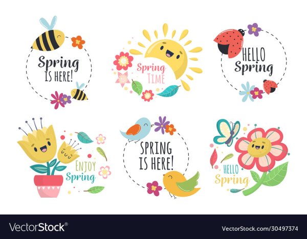 Стикеры Весна плюс счастье любовь