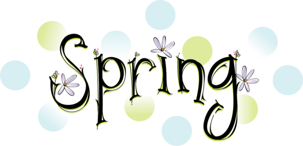 Красивая надпись Spring