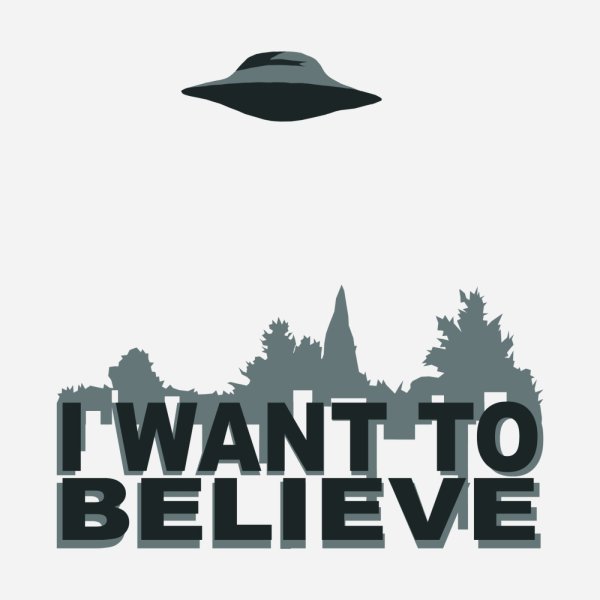 Постер i want to believe для печати