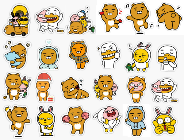 Корейские Стикеры БТС