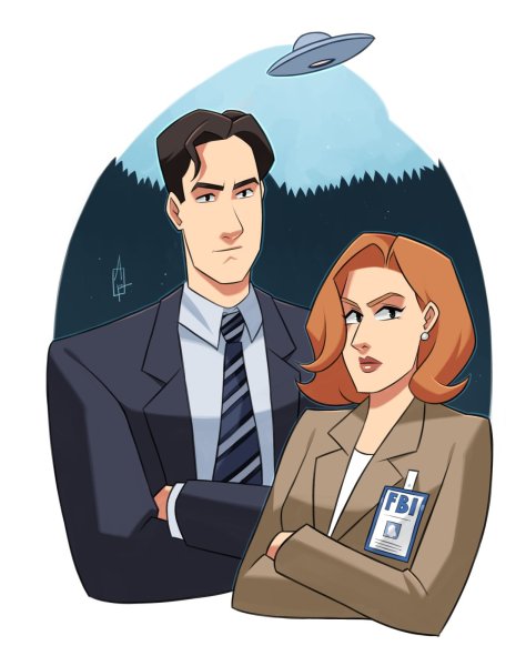 Фокс Малдер и Скалли