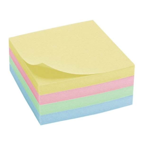 Блок самоклеящийся (Стикеры) BRAUBERG, пастельный, 76х76 мм, 100 листов, желтый