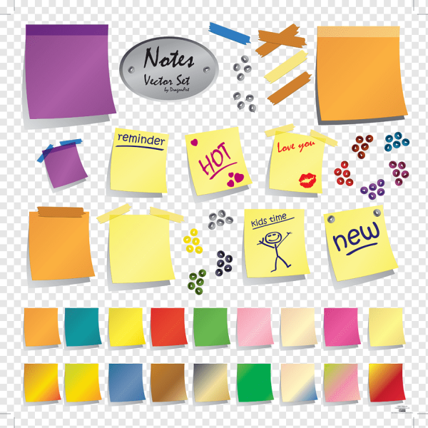 Стикеры для бумаги узкие