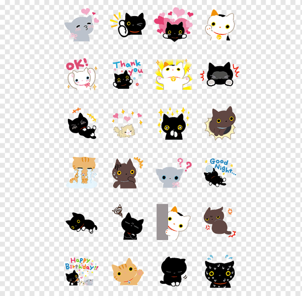 Наклейки котики