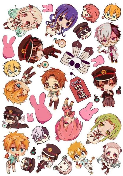 Стикеры аниме туалетный мальчик Ханако кун