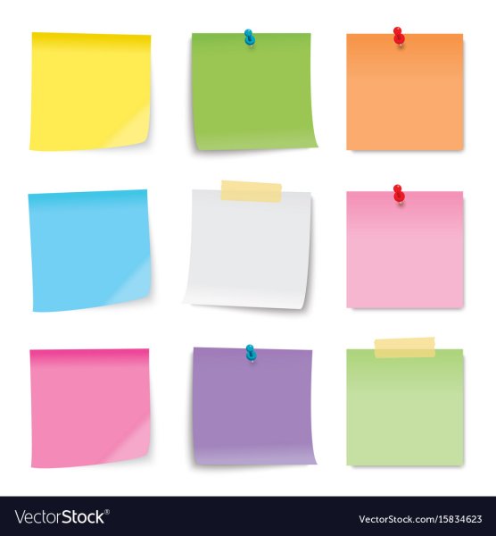 Цветные листки для заметок
