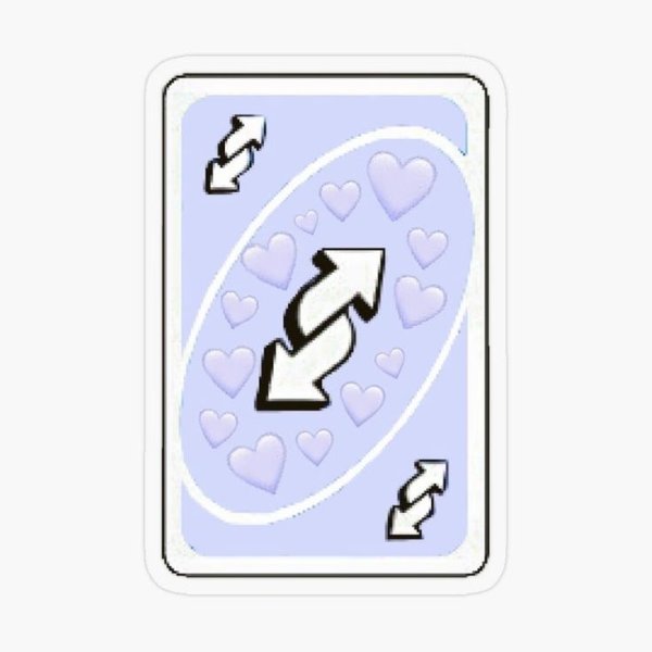 Карточка уно реверс