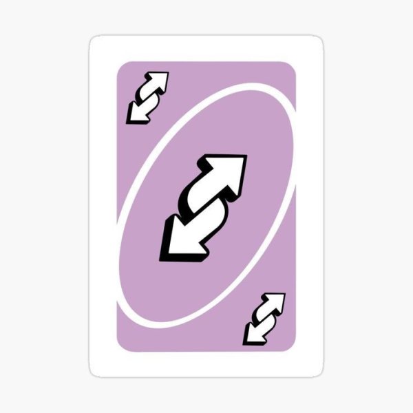 Уно реверс стикер