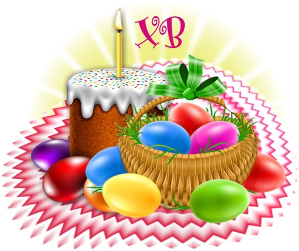 Пасха на прозрачном фоне