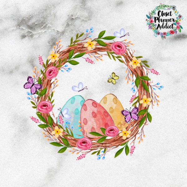 Пасхальный фон акварель