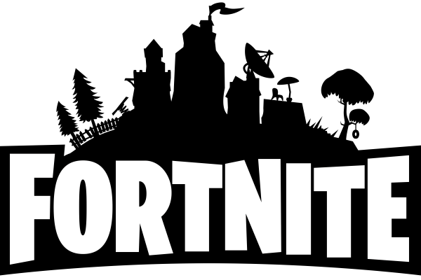 Fortnite логотип на белом фоне