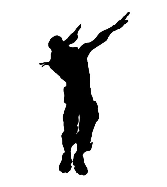 Силуэт человека из игры