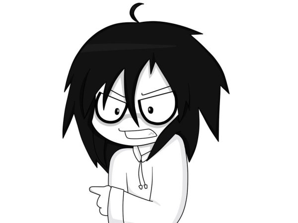 Наклейки крипипаста Джефф убийца