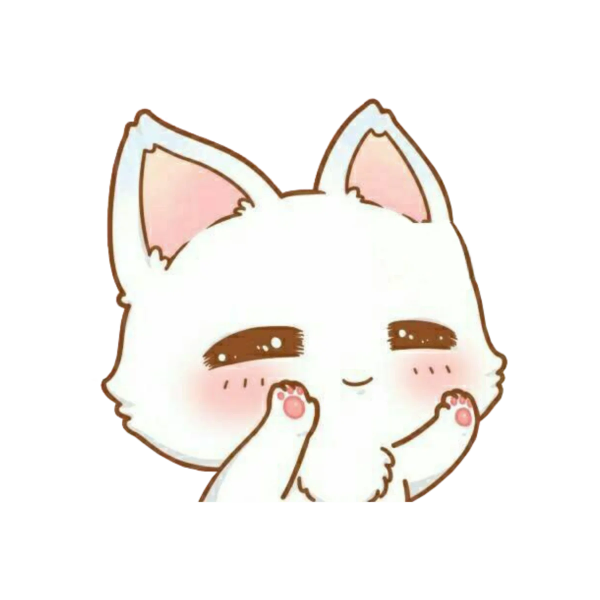 Кавайные котики без фона