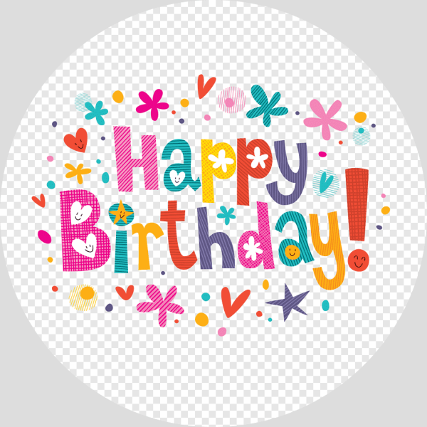 Happy Birthday надпись