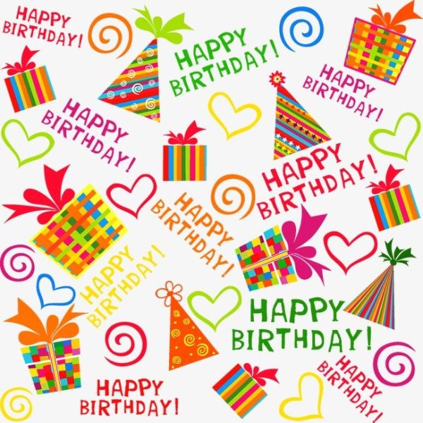 Векторные поздравления с днем рождения