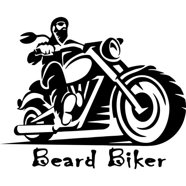 Силуэт мотоциклиста