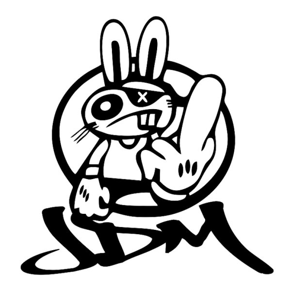 Наклейки на авто черно белые